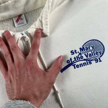 90s Tennis Balls 1/4 Zip Sweatshirt- XL