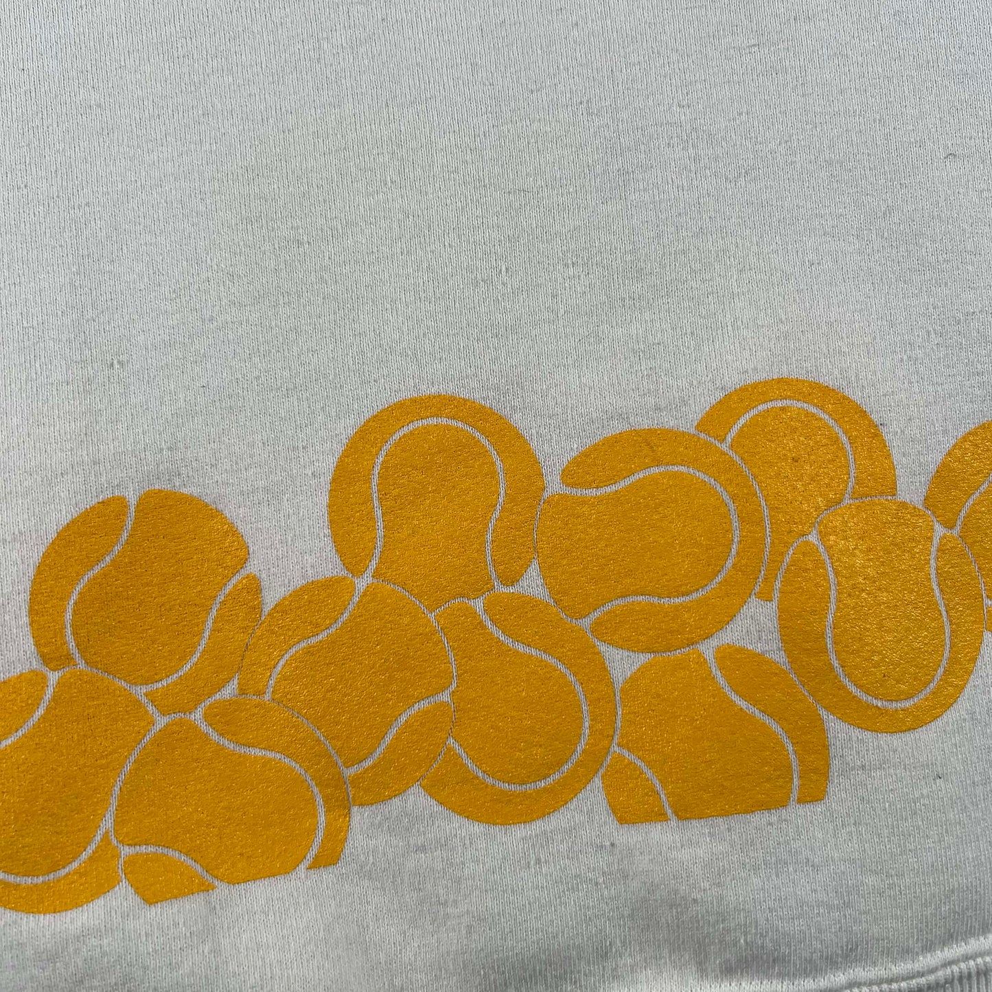 90s Tennis Balls 1/4 Zip Sweatshirt- XL
