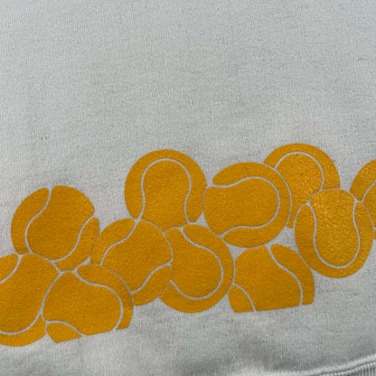 90s Tennis Balls 1/4 Zip Sweatshirt- XL