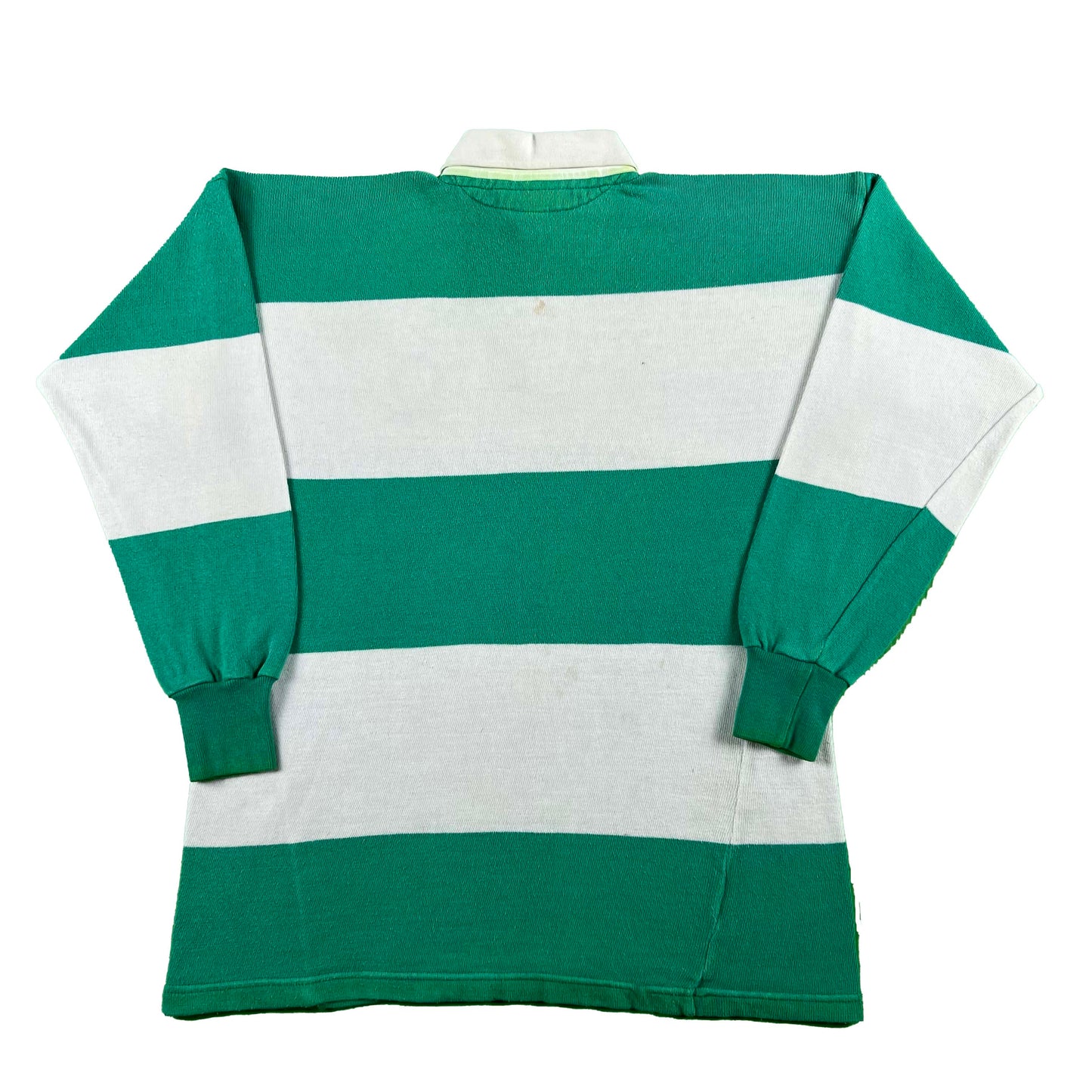80s Made in Italy benetton Striped Rugby Shirt- L