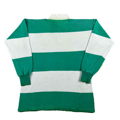 80s Made in Italy benetton Striped Rugby Shirt- L