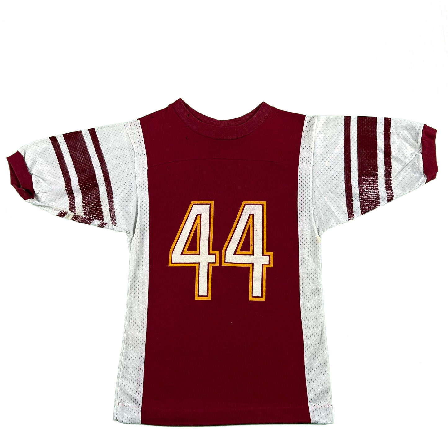 70s '44' Mesh Sided Ringer Jersey Tee- XS