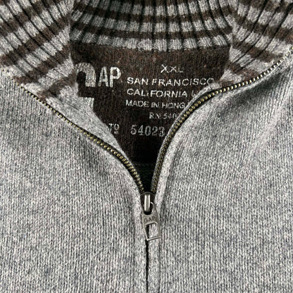 00s Gap 1/4 Zip Elbow Patch Sweater- XL