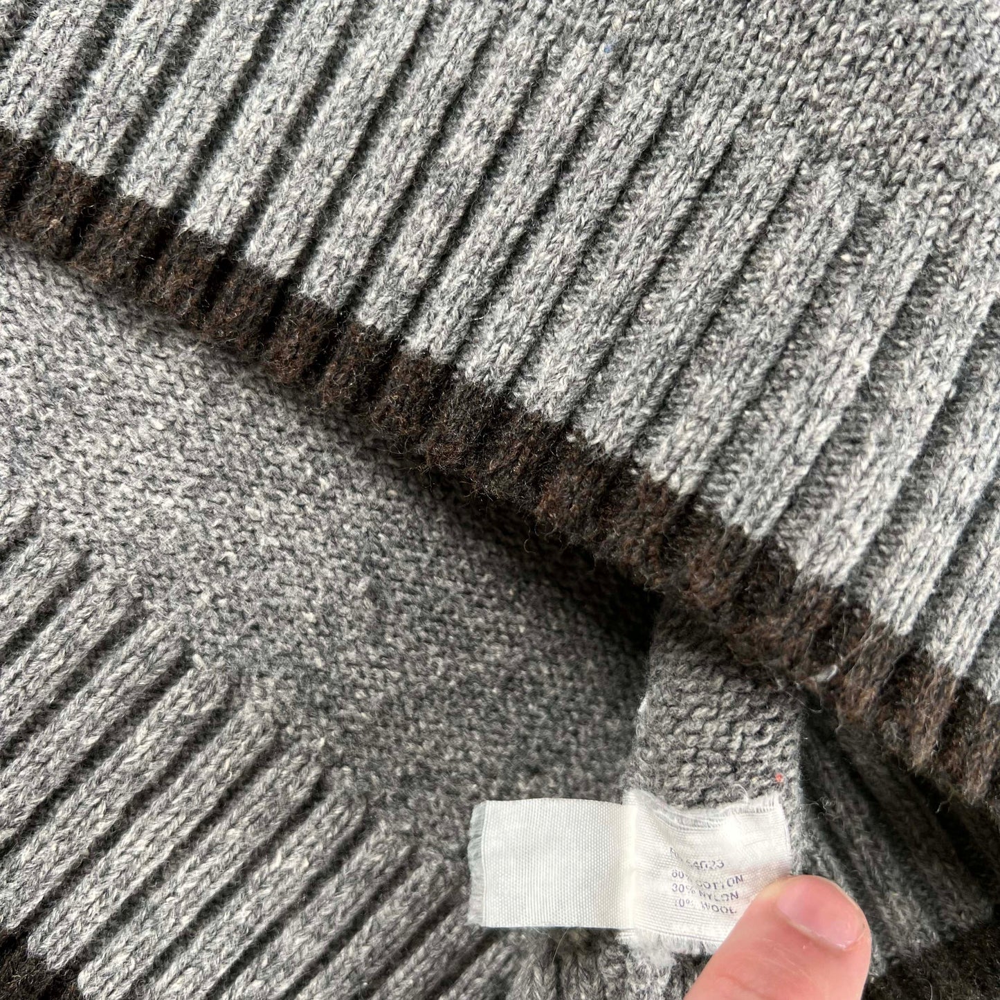 00s Gap 1/4 Zip Elbow Patch Sweater- XL