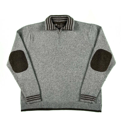 00s Gap 1/4 Zip Elbow Patch Sweater- XL