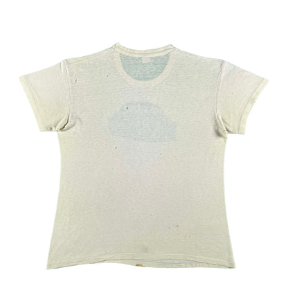 70s Paper Thin Water Print Alamo Tee- M
