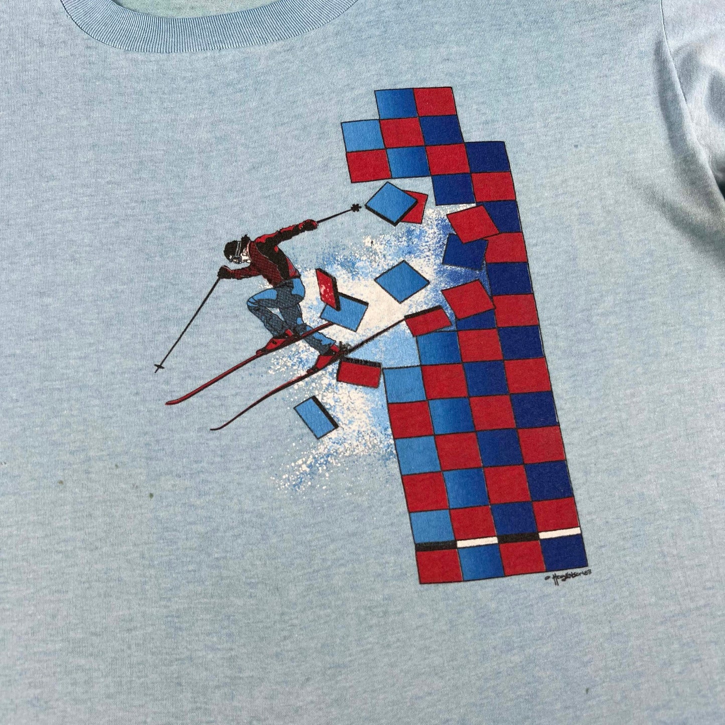 80s Tahoe Ski Long Sleeve Tee- L