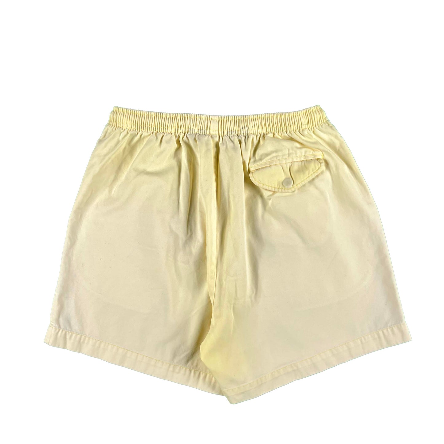 90s Polo Ralph Lauren Sun Faded Yellow Cotton Shorts- L