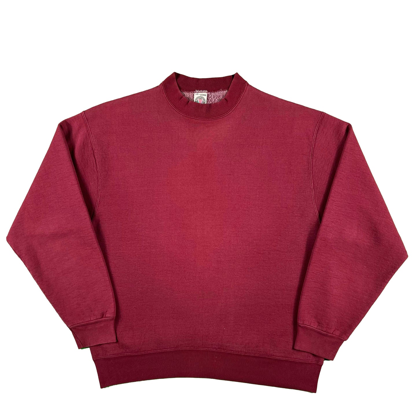90s Super Heavyweight Wine Red Sweatshirt- L