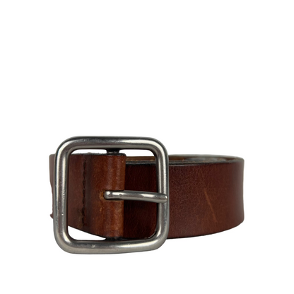 90s Old Navy Brown Leather Belt- M