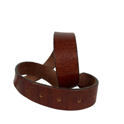 90s Old Navy Brown Leather Belt- M