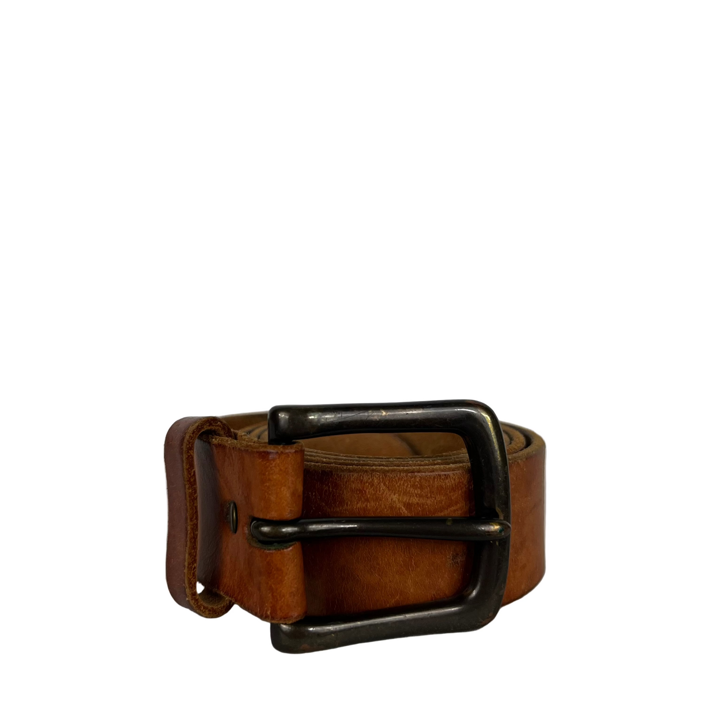 90s Old Navy Dark Tan Leather Belt- 34"
