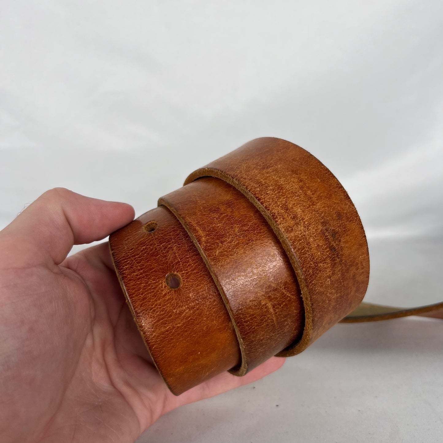 90s Old Navy Dark Tan Leather Belt- 34"