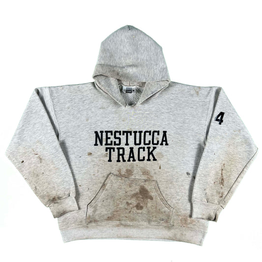 90s Thrashed Nestucca Track Hoodie- L