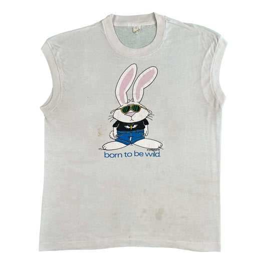 80s Born to be Wild Bunny Muscle Tee- M