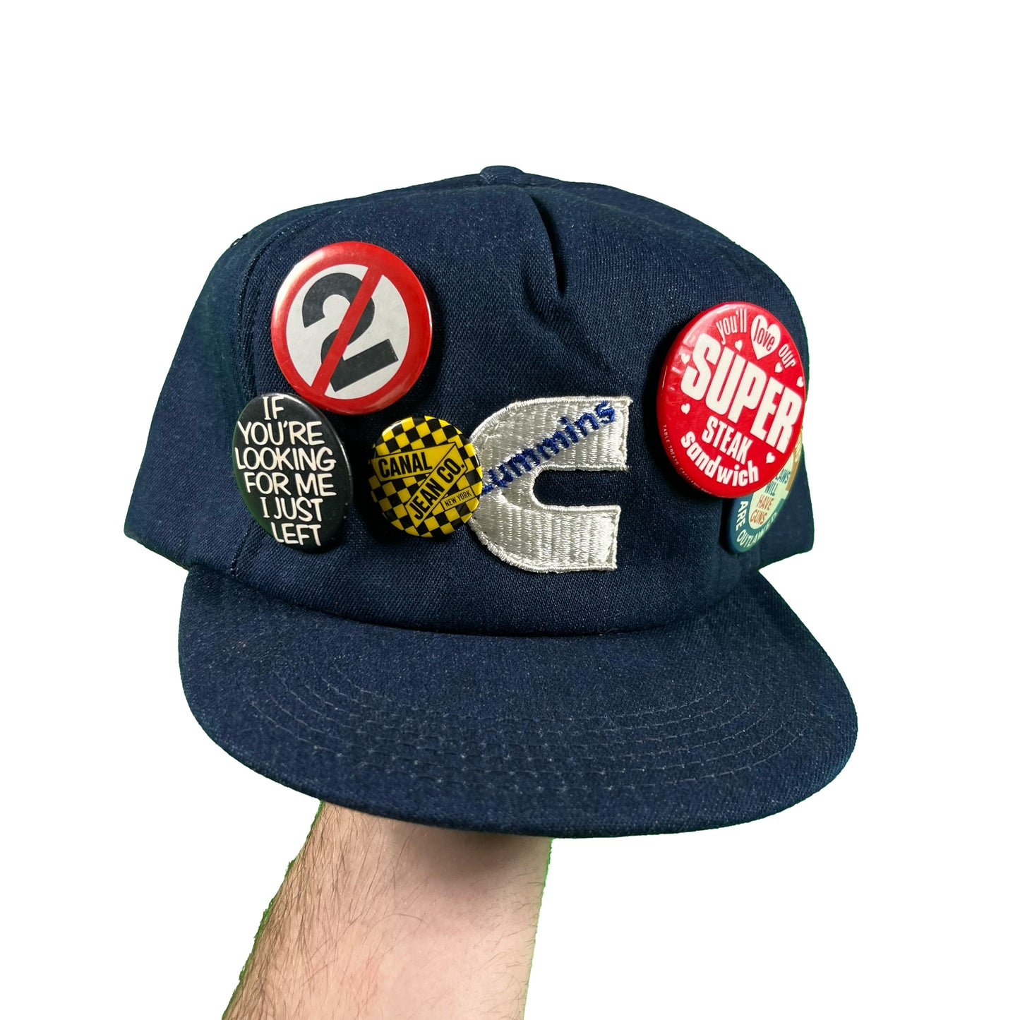 80s Cummins Denim Pinned Trucker Hat