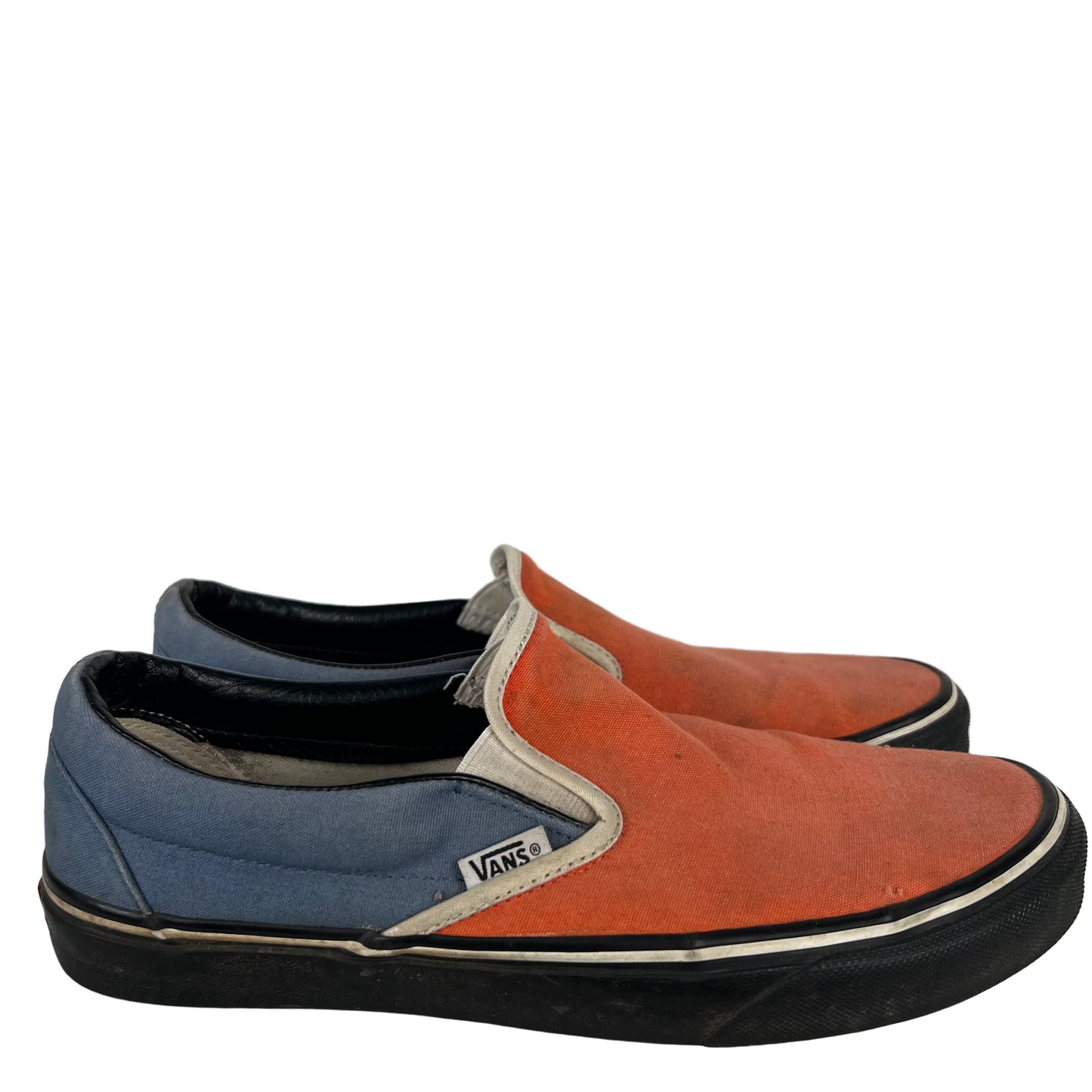 Faded Navy & Salmon Slip On Vans- M's 9.5, W's 11