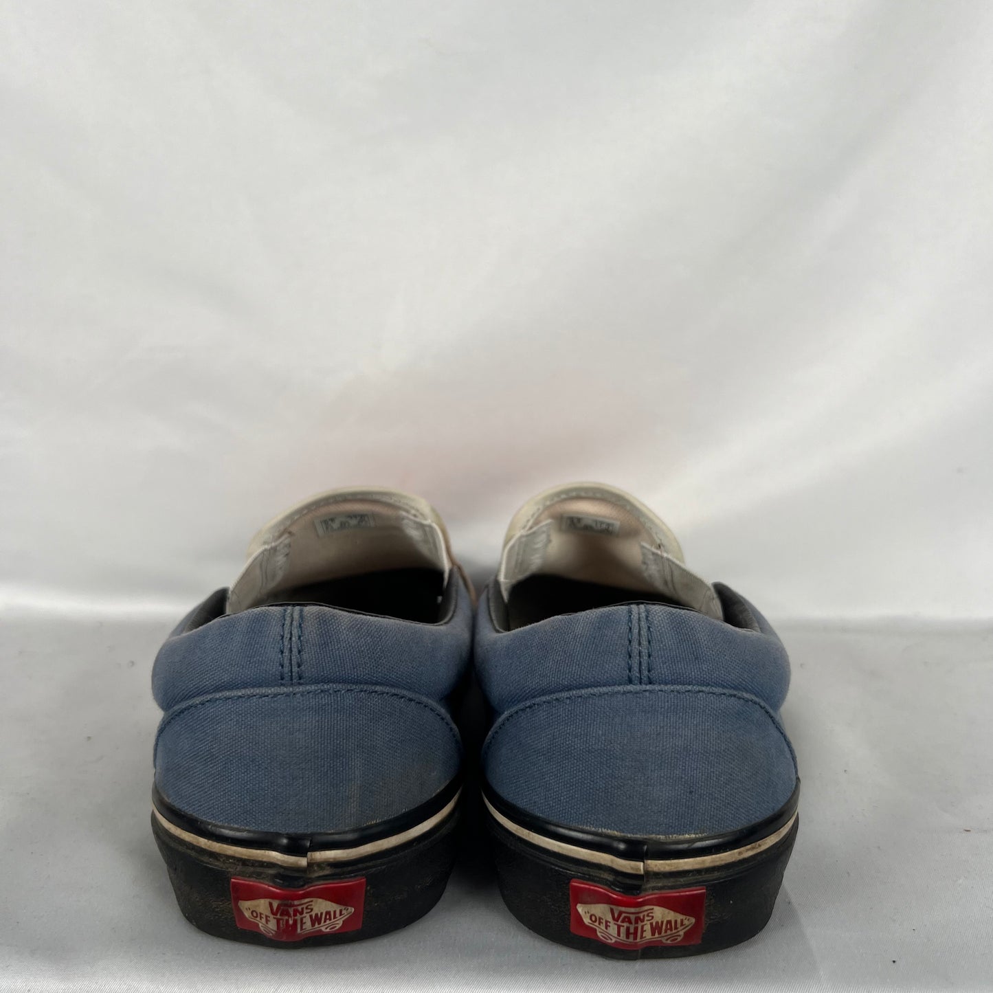 Faded Navy & Salmon Slip On Vans- M's 9.5, W's 11