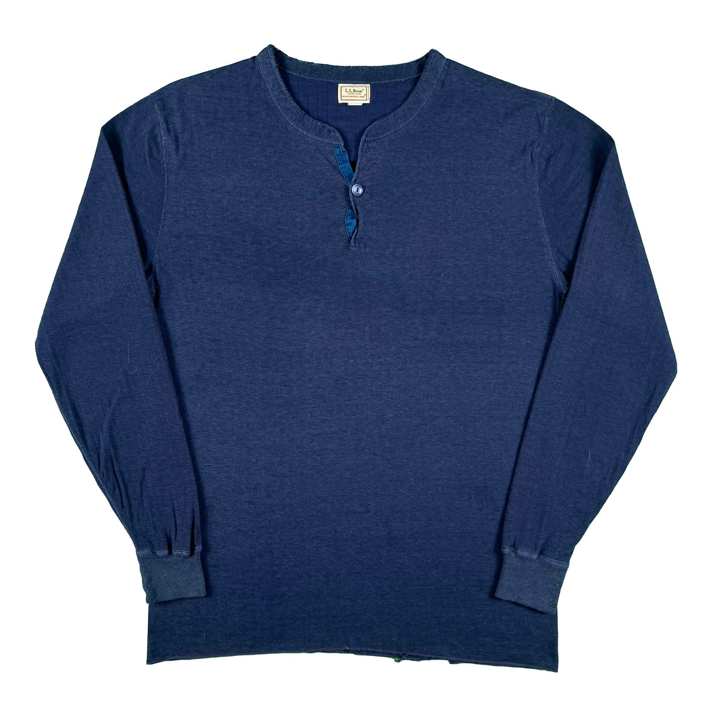 80s L.L. Bean 'River Driver's Shirt' Henley Thermal- L