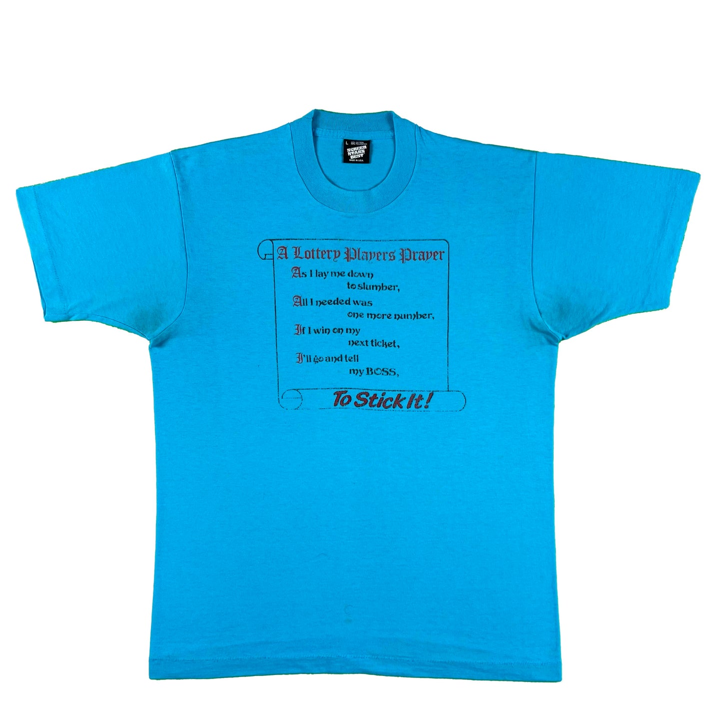 80s A Lottery Players Prayer Tee- M