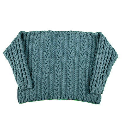 90s J.Crew 100% Cotton Cable Knit Sweater- XS