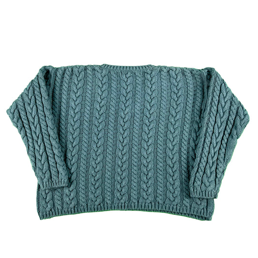 90s J.Crew 100% Cotton Cable Knit Sweater- XS