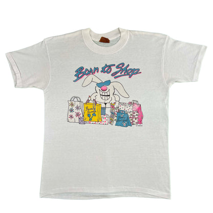 80s Born to Shop Bunny Tee- M