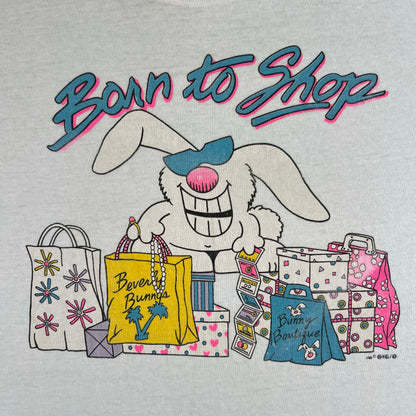 80s Born to Shop Bunny Tee- M