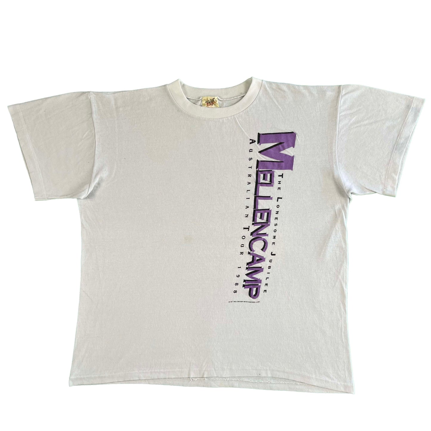 90s John Mellencamp Australian Tour Tee- L