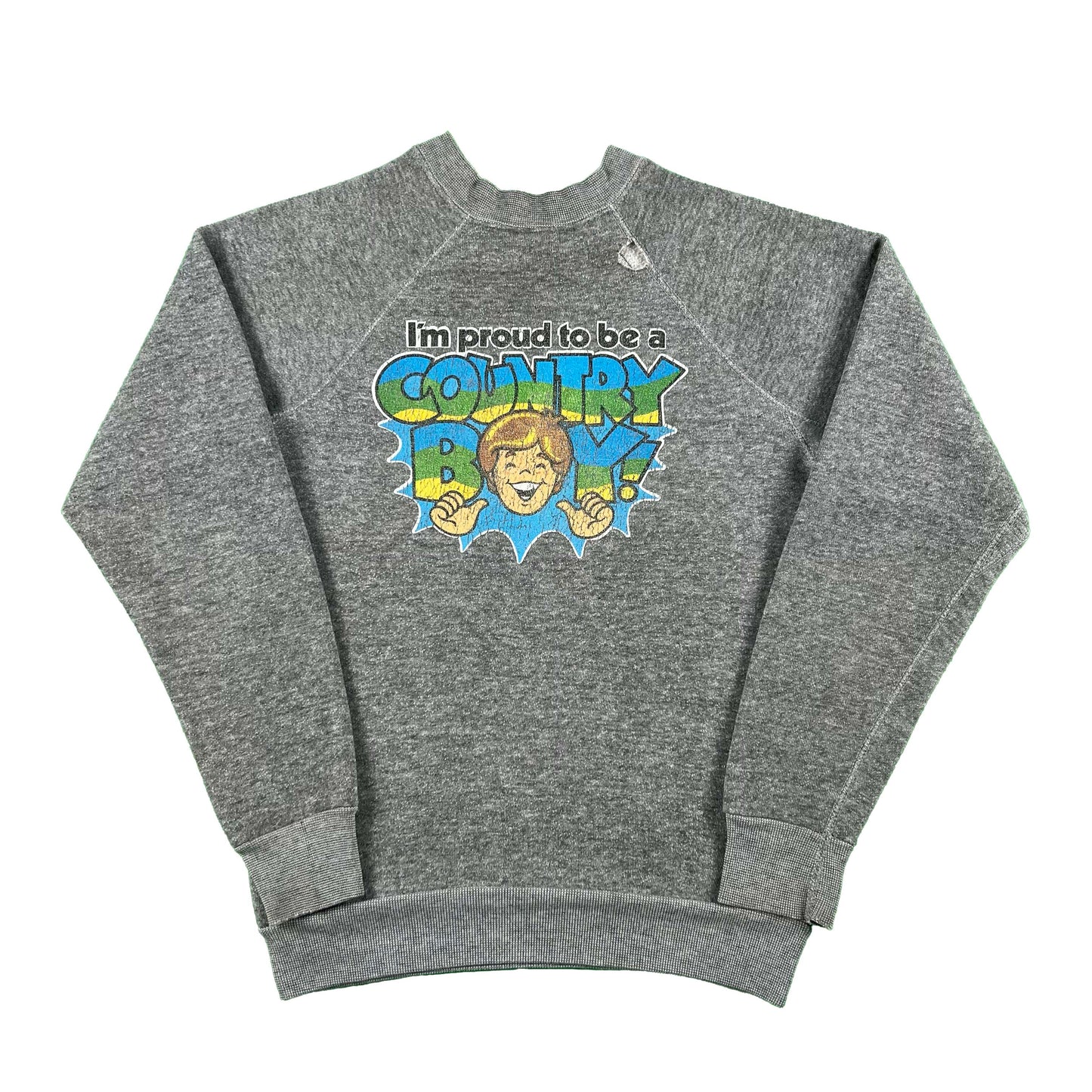 70s 'I'm proud to be a Country Boy!' Sweatshirt- XS