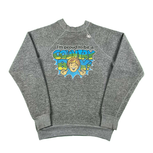 70s 'I'm proud to be a Country Boy!' Sweatshirt- XS