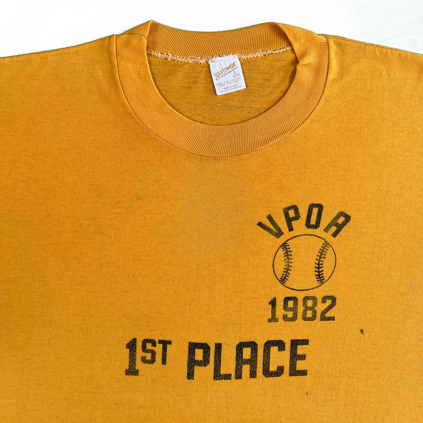 80s Police Baseball Tournament Tee- L