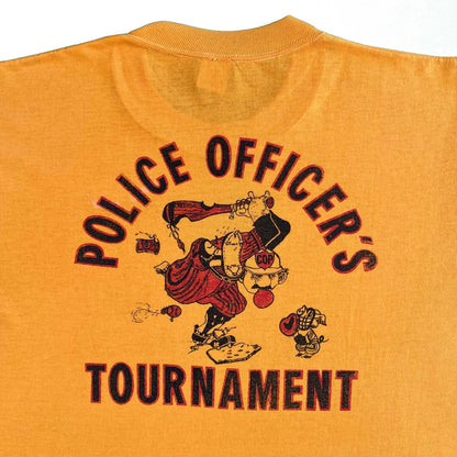 80s Police Baseball Tournament Tee- L