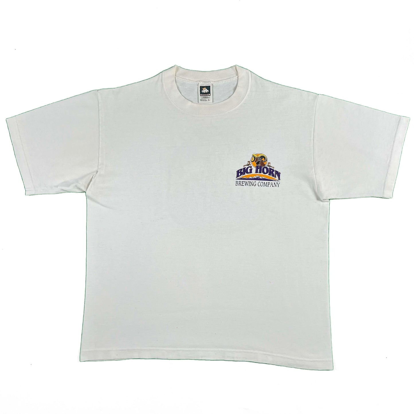 90s Big Horn Buttface Ale Tee- L