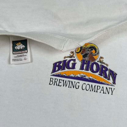 90s Big Horn Buttface Ale Tee- L