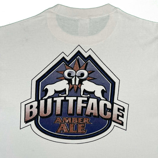 90s Big Horn Buttface Ale Tee- L