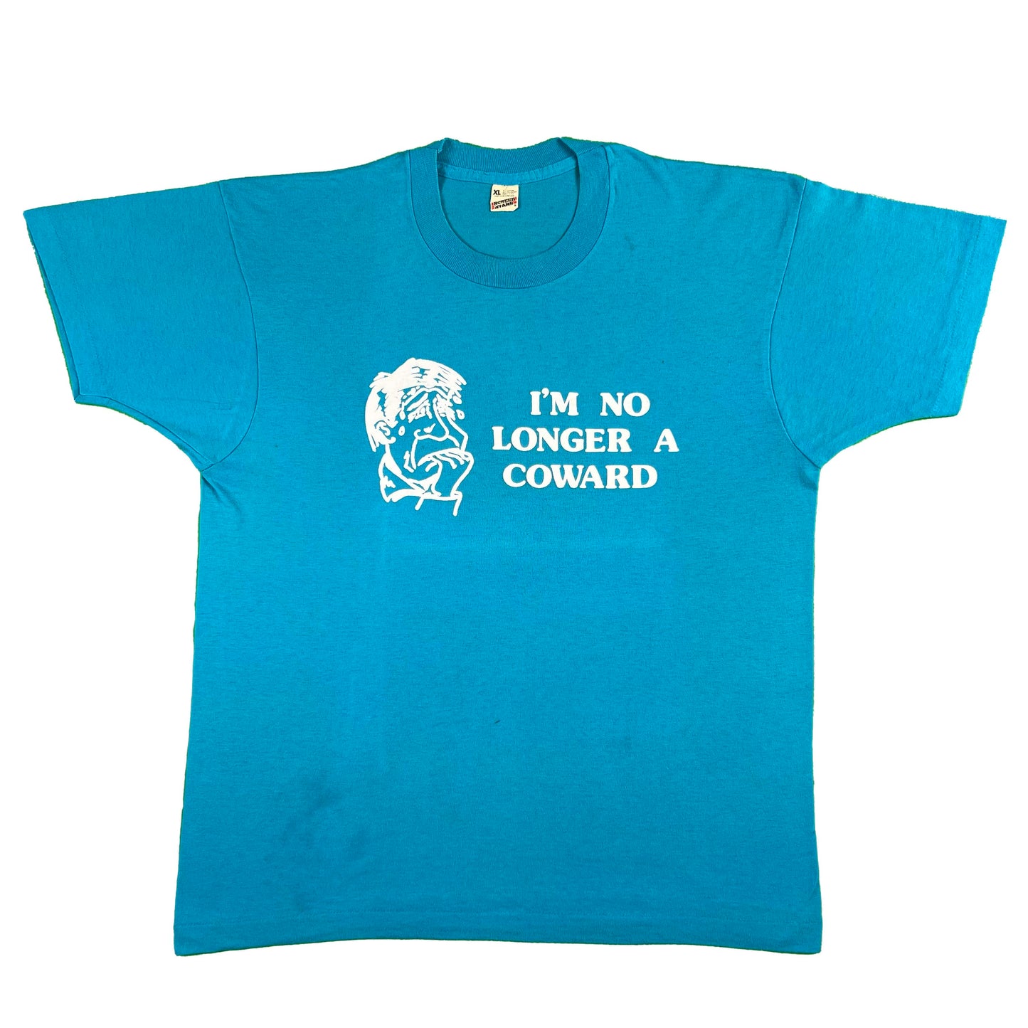 80s I'm No Longer a Coward Tee- L