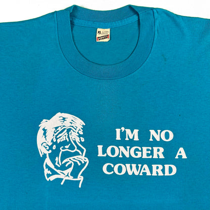 80s I'm No Longer a Coward Tee- L