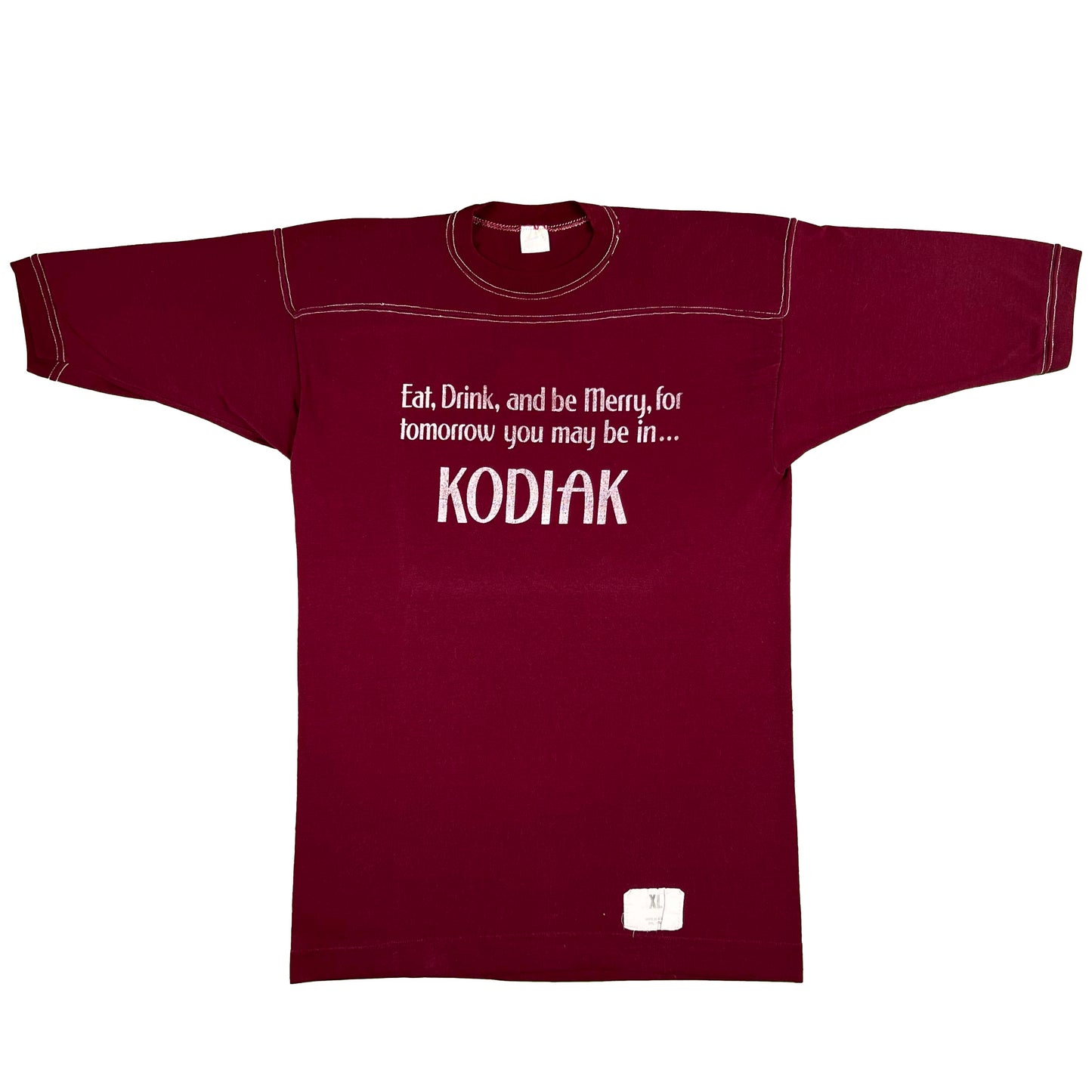 70s Eat, Drink, and be Merry, you may be in Kodiak Tee- M