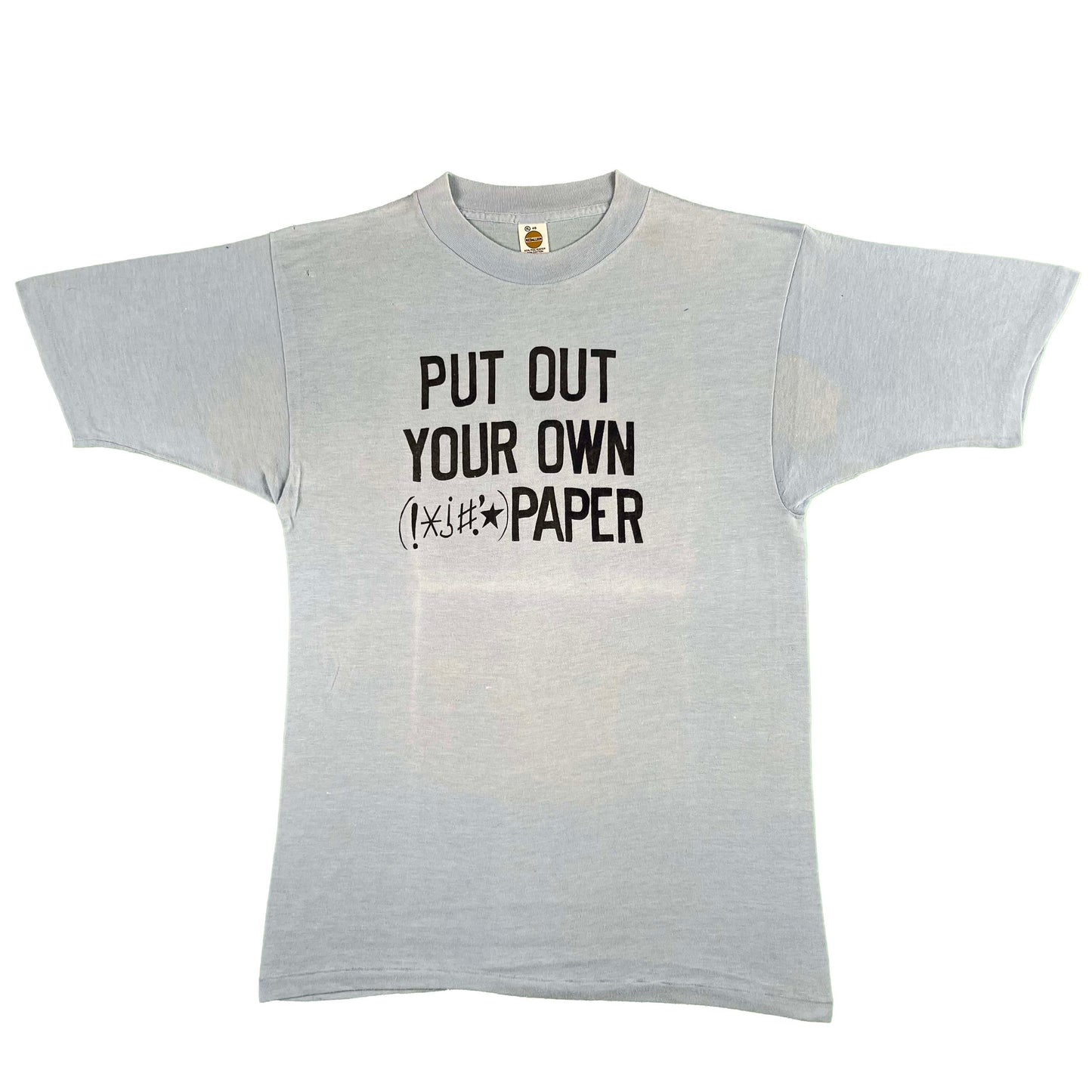 80s Put Out Your Own !*?#; Paper Tee- L