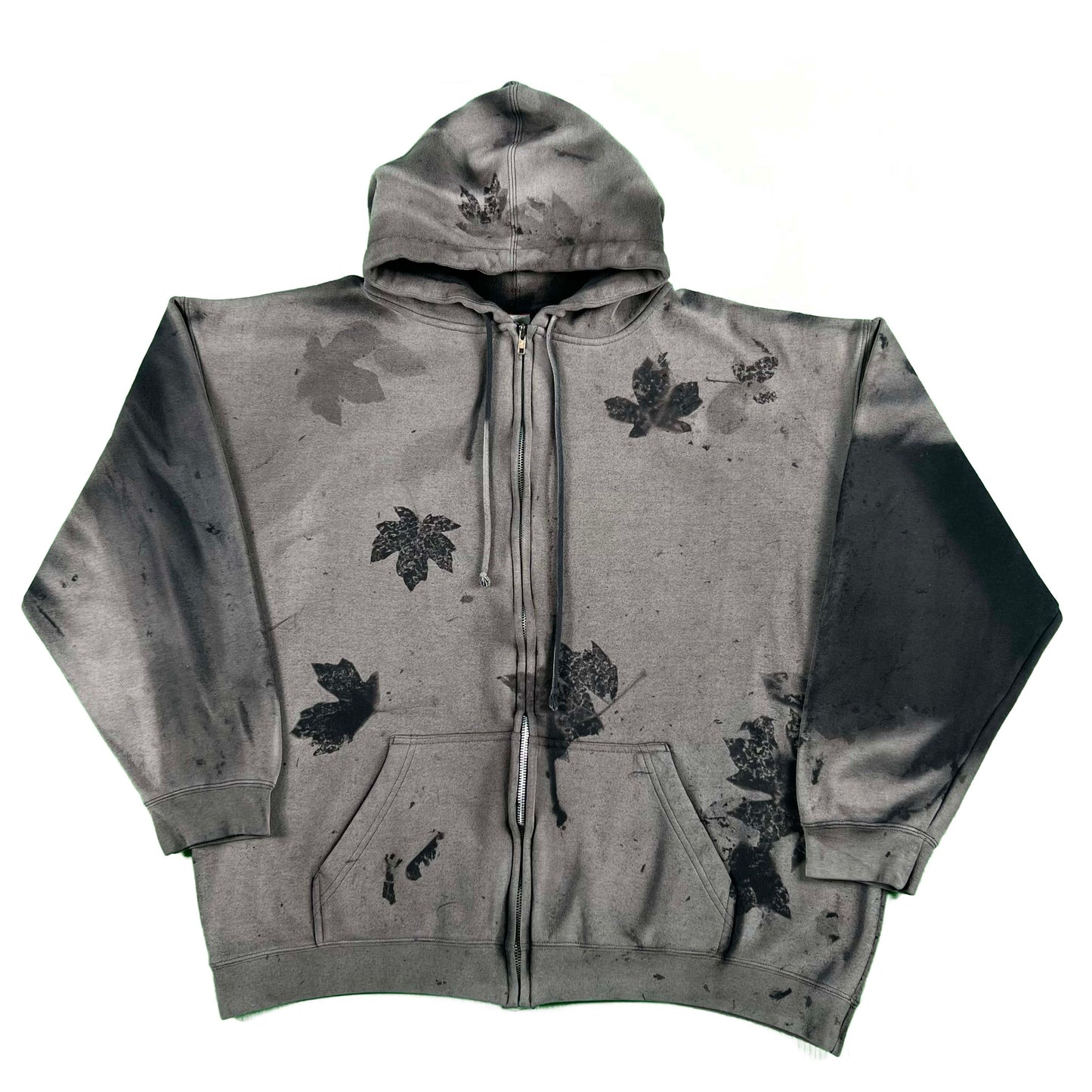 SUPER Sun Faded Black z/u Hoodie🍁- XL