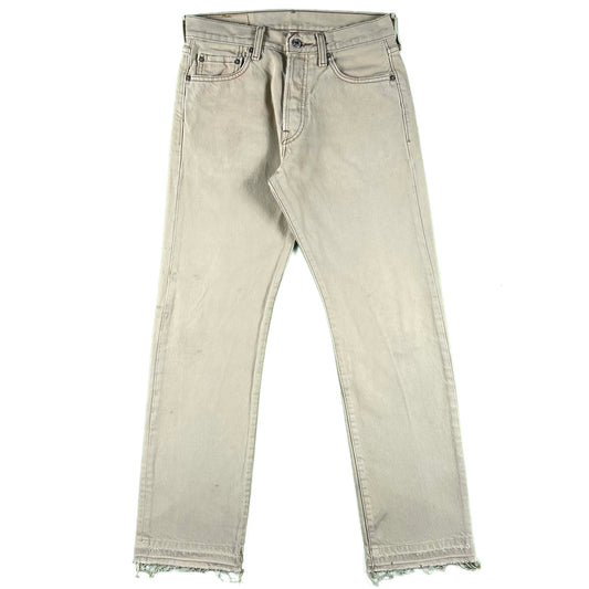 00s Levi's 501 Released Hem Tan Denim- 28x30