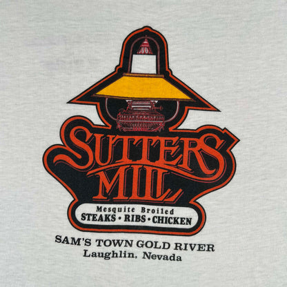 70s "The Advertisement is on the Back" Ringer Tee- M