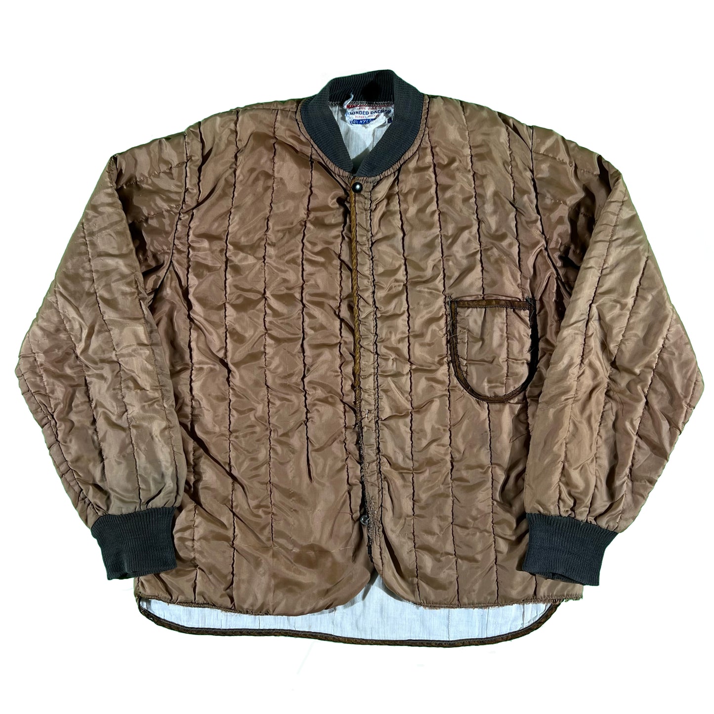60s One Pocket Quilted Jacket- L