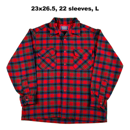60s/70s Pendleton Loop Collar Flannel Board Shirts- SELECT SHIRT