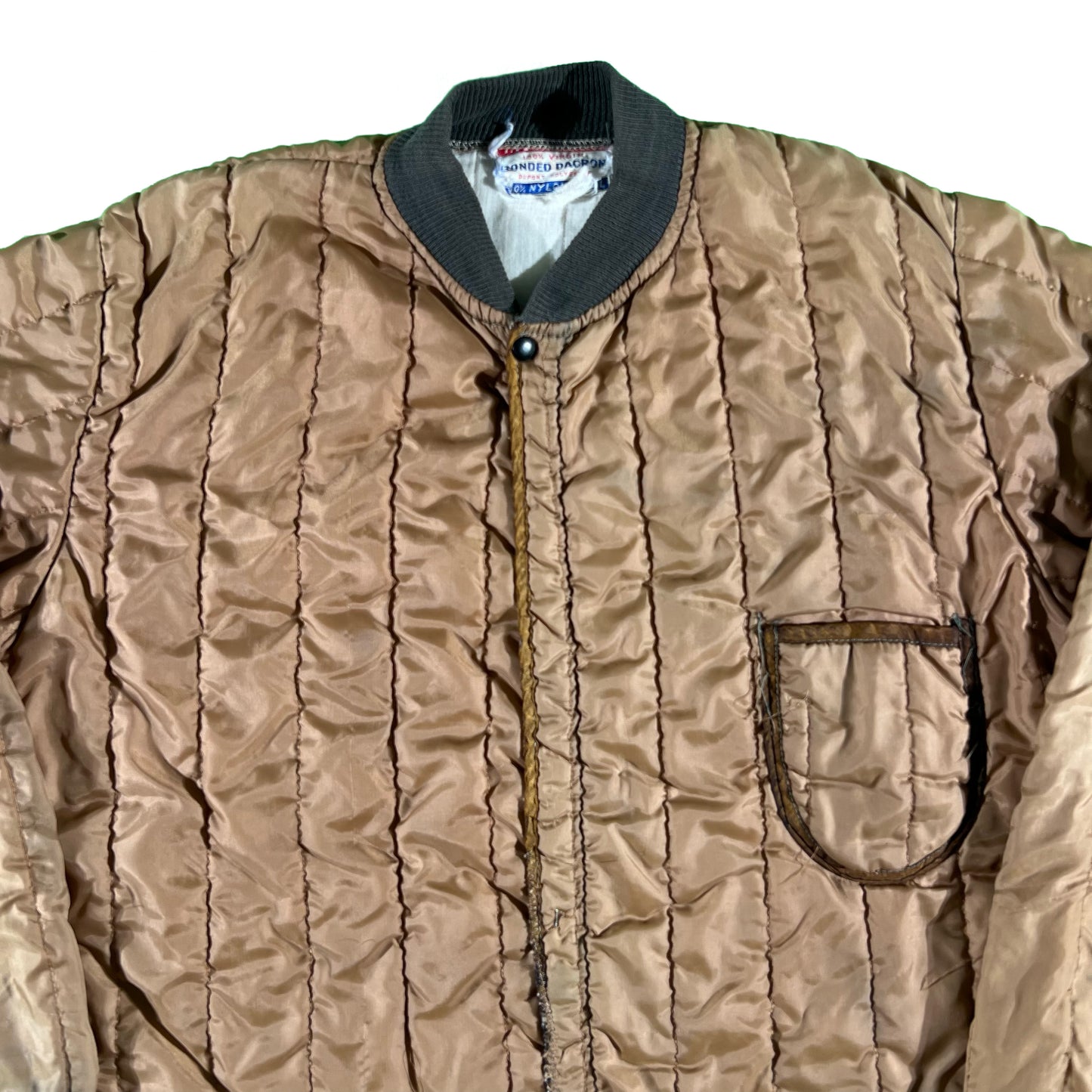 60s One Pocket Quilted Jacket- L