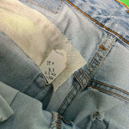 90s Thrashed Levi's 501 Light Wash Denim- 29x31.5