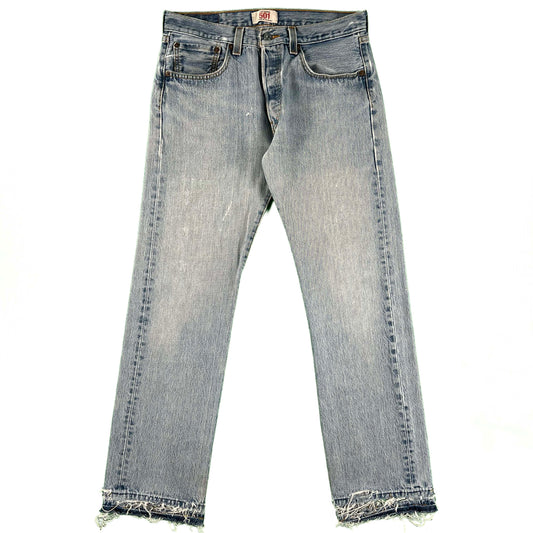 00s Levi's 501 Released Hem Light Wash Denim- 30x29
