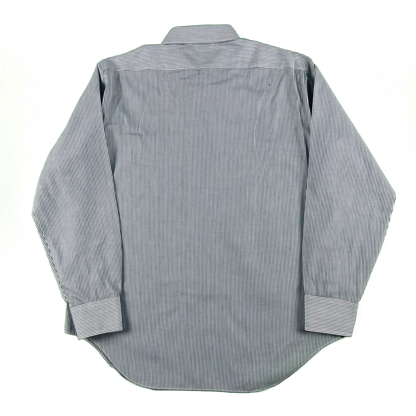 80s Arrow Canada Striped 'Mark Collar' Shirt- L