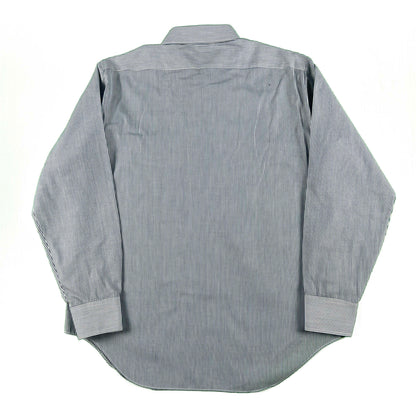 80s Arrow Canada Striped 'Mark Collar' Shirt- L